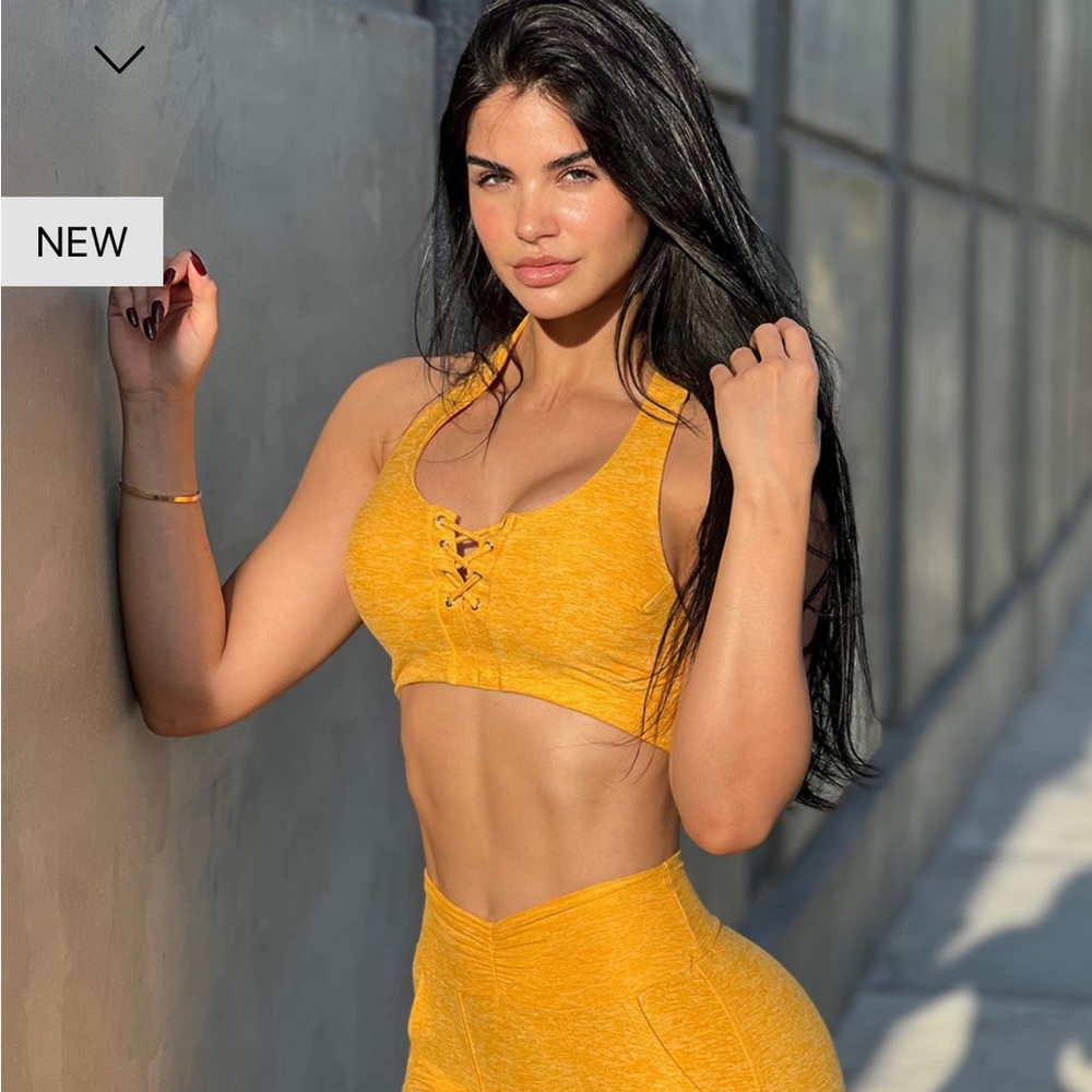 Bombshell Sportswear lace crop bra